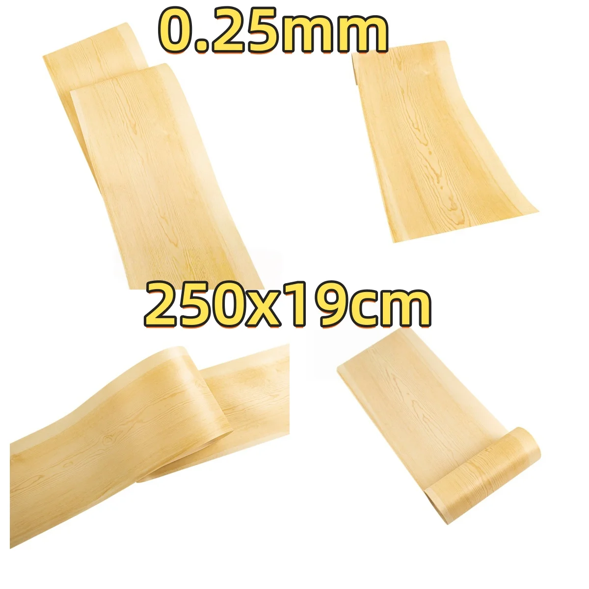 

Natural Scots Pine Veneer, 0.25mm Thick, Size 250x19cm, Suitable For Album Cover Decoration And Cabinet Refinishing.