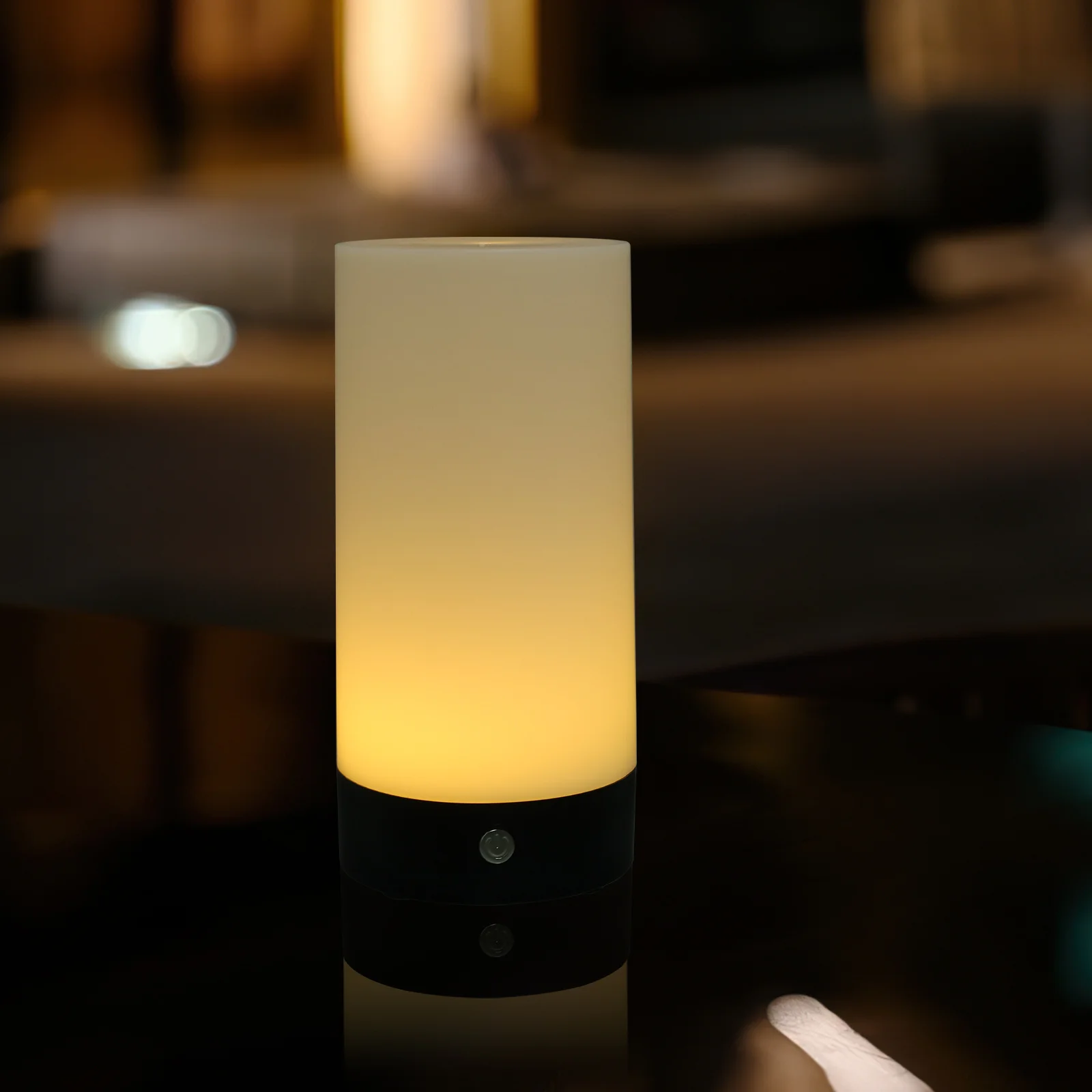 1 قطعة LED قابلة للشحن مصباح طاولة بار قابلة للشحن أسطواني لمبة مكتب الإبداعية USB شحن ضوء الليل مصباح الطاولة الزخرفية