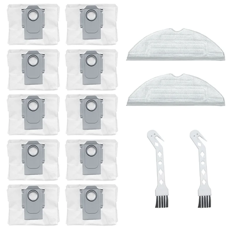 Dust Bag And Brush Cloth Replacement Kit For Roborock S7maxv Ultra G10S Pro Robot Vacuum Cleaner-A54Q
