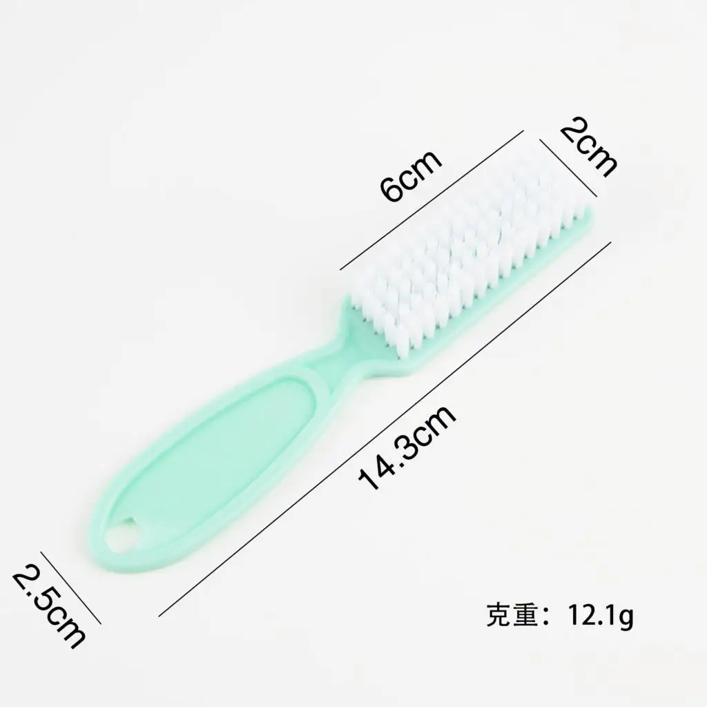 Nail Brush 2Pcs Cleaning Remove Dust plastic Brush Professional  Manicure Tools Powder  Cleaner Manicure Art Care Accessory