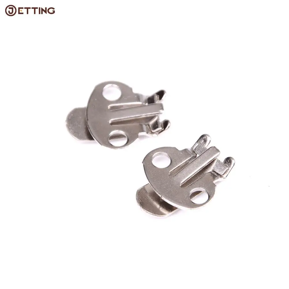 10PCS/Set Silver Color Blank Stainless Steel Flower Shoes Clips On Findings DIY Craft Buckles For Shoes Accessories