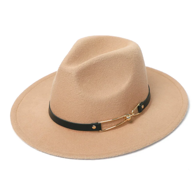 Winter Felt Hats Fedora Mens Imitation Wool Church Autumn Fashion Wide Brim Top Hats Womens Felt Hat