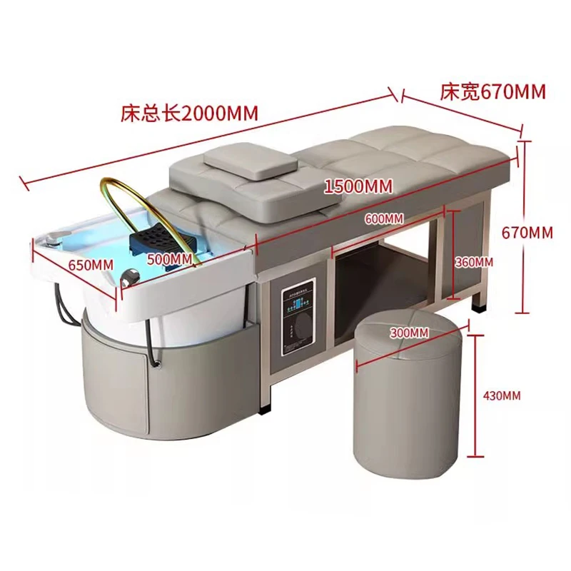 السيراميك رئيس سبا كرسي شامبو الشمال الفاخرة دش تدليك الشامبو السرير بيئة العمل الراحة صالون الأثاث سيلا Peluqueria