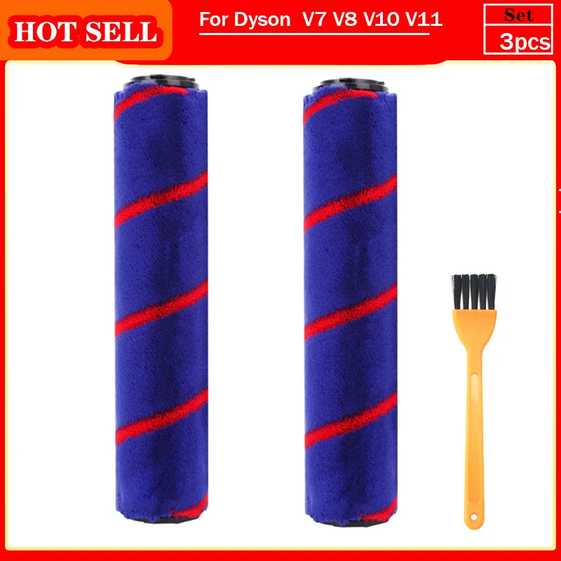 Direct Drive Turbine Brush  For Dyson V7 V8 V10 V11 V15 Vacuum Cleaner With Replacement Fluffy Roller