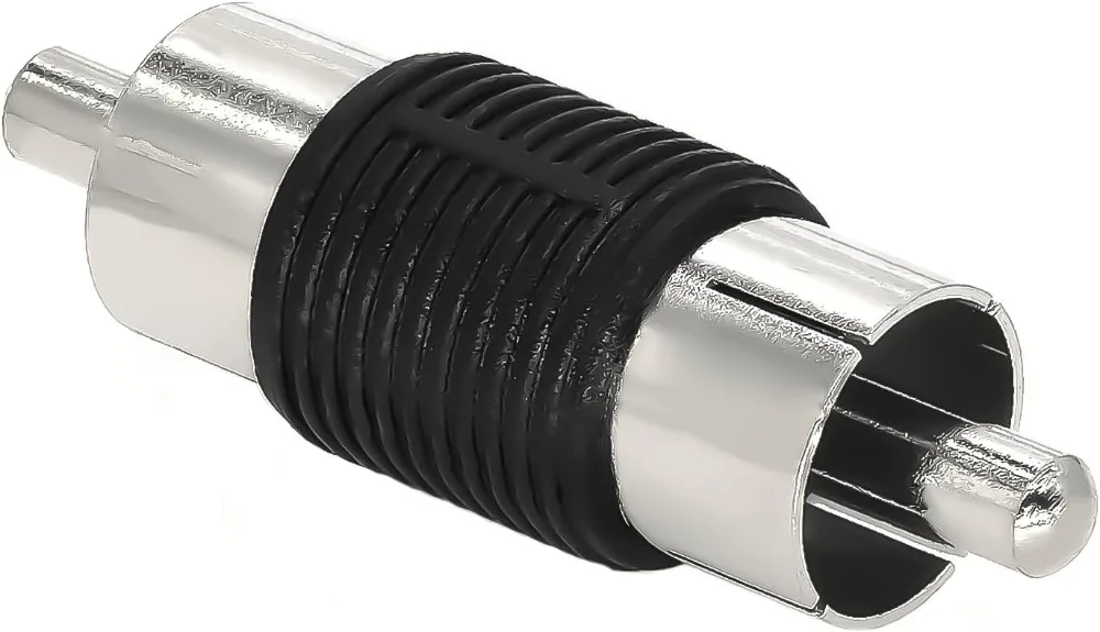 10PCS RCA Male To Male Straight Connector RCA Lotus Plug AV Adapter for Monitor DVD Amplifier Signal Stable Transmission