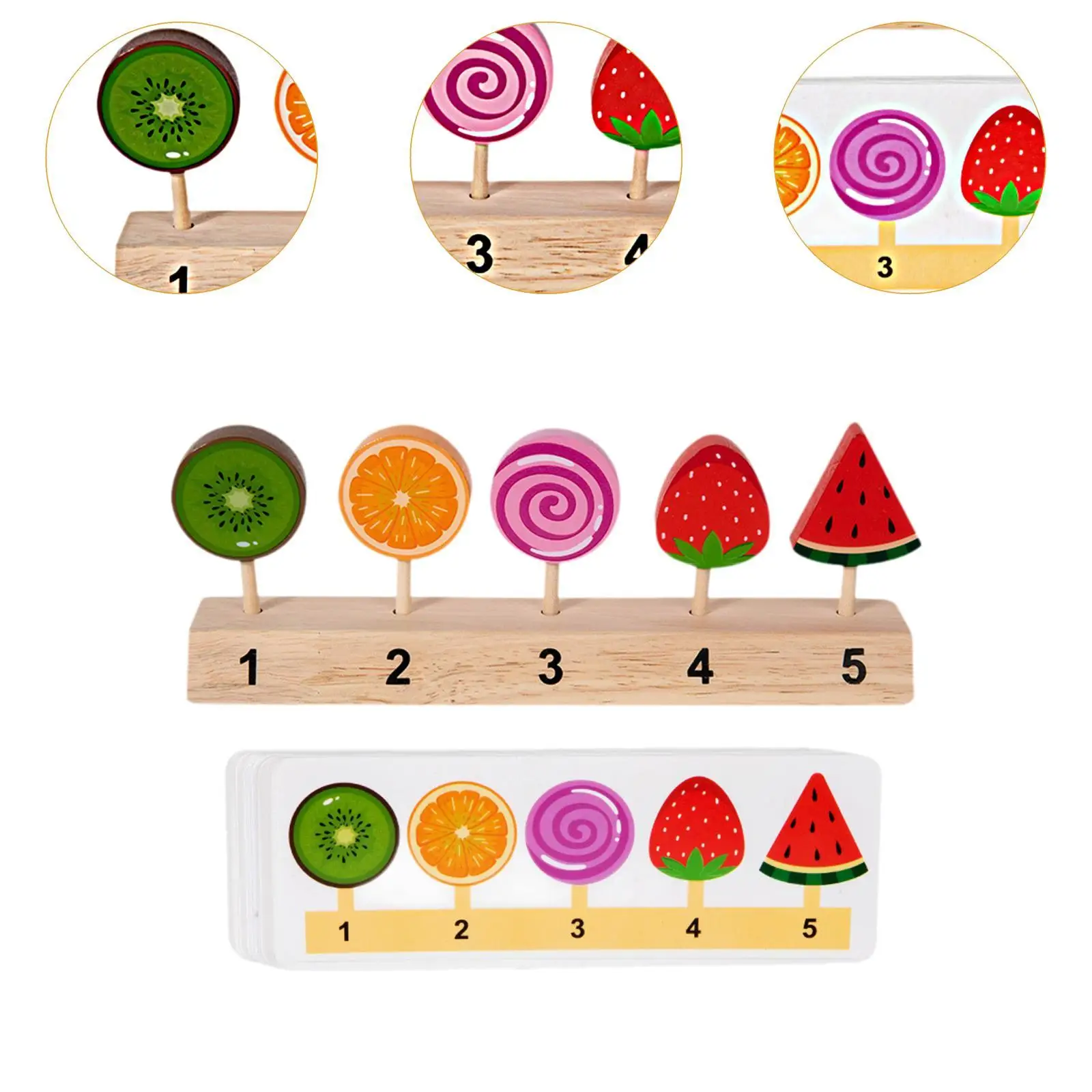 Set da gioco per gelato in legno per bambini con accessori da cucina e giocattoli di simulazione