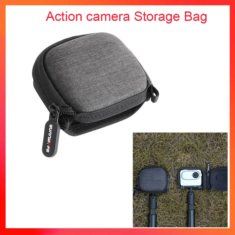 Portable Storage Bag for Insta360 GO 3 Case Mini Carrying Handbag Scratchproof Soft Lining Bag for Insta360 GO 3 Accessories