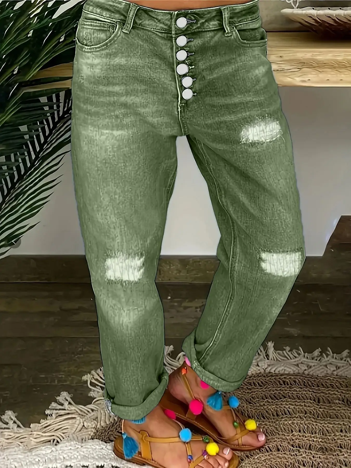 حجم كبير 5XL 4XL الصدر تصميم ثقب مستقيم الجينز المرأة الخريف والشتاء جديد ارتفاع الخصر تصميم موضة فضفاض بنطال ملاصق للجسم