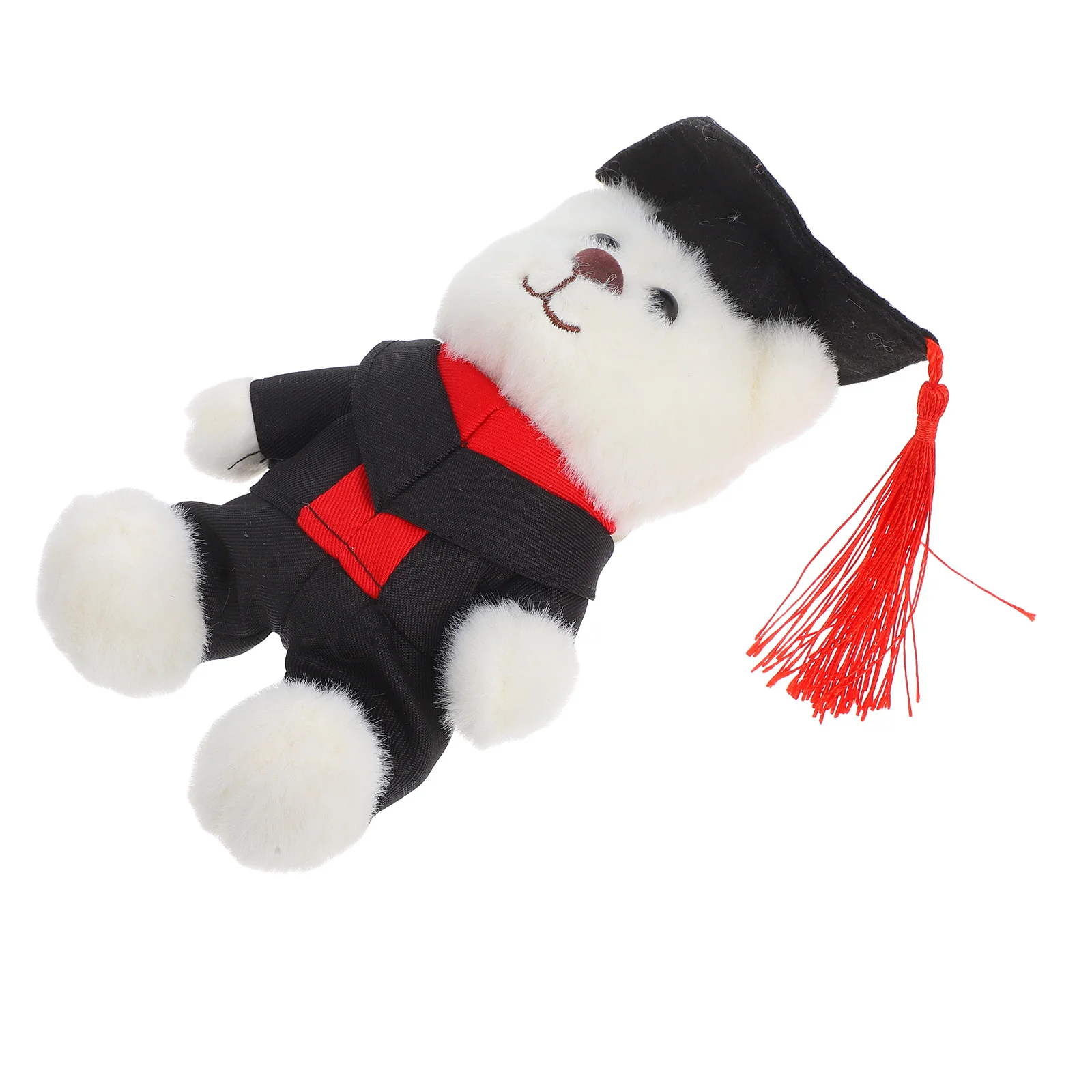 

Lovely Graduation Bear Keychain Huggable Stuffed Animal for Keys and Bags Perfect Graduation Keepsake for Students