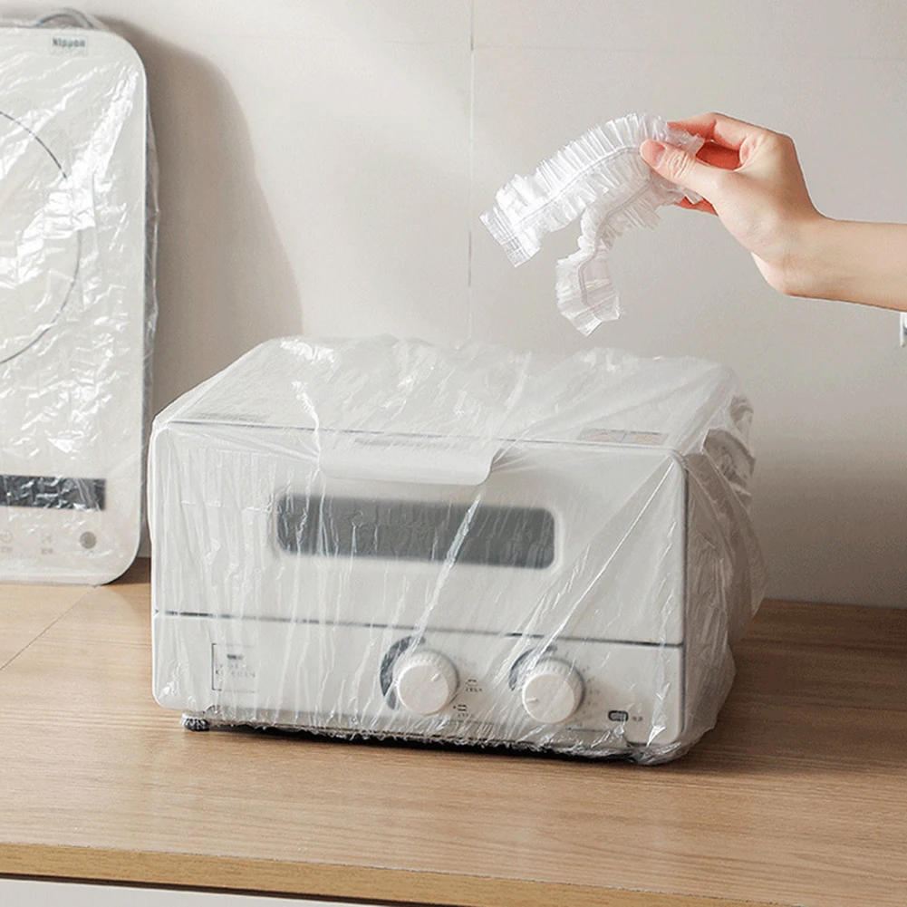 Clear Disposable Dust Cover Set Multi-Purpose Small Appliance Covers For Kitchen Home