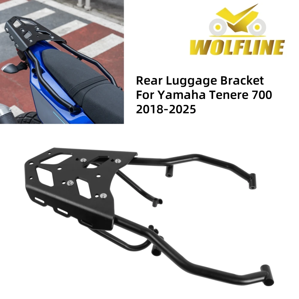 

WOLFLINE Tenere700 Rear Luggage Rack Carrier for Yamaha Tenere 700 XTZ700 Rear Luggage Bracket Top Case Cargo Bracket 2018-2025