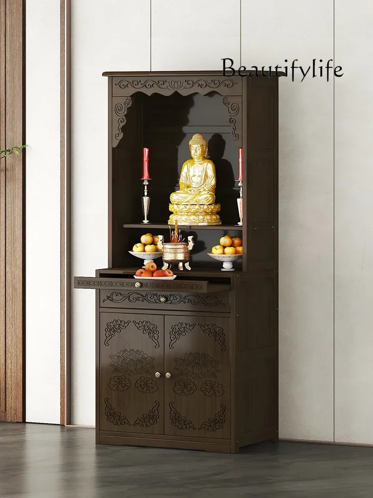 Buddha Altar God of Wealth Cabinet Household Simple Worship Table Shrine Cabinet Economical Worship Table