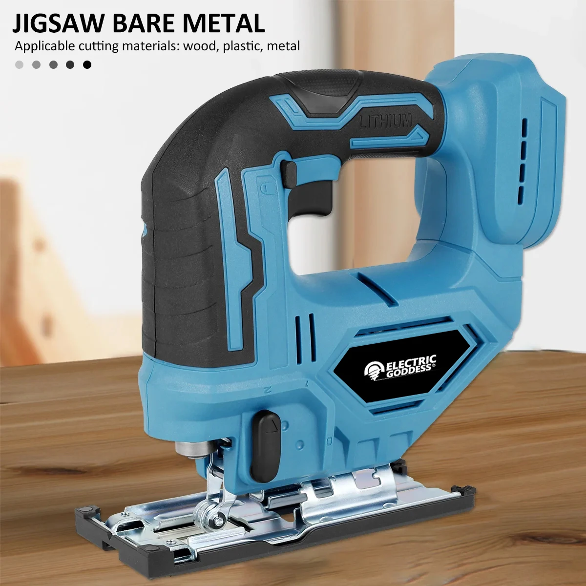 Imagem -02 - Portátil sem Fio Elétrico Jig Saw Deusa Multi-function Ferramentas para Carpintaria Makita 18v Bateria