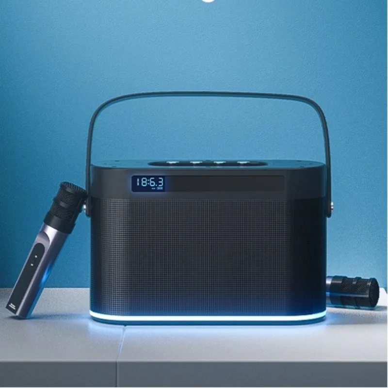 KTV Portable Audio Singing Microphone Big Sound Subwoofer