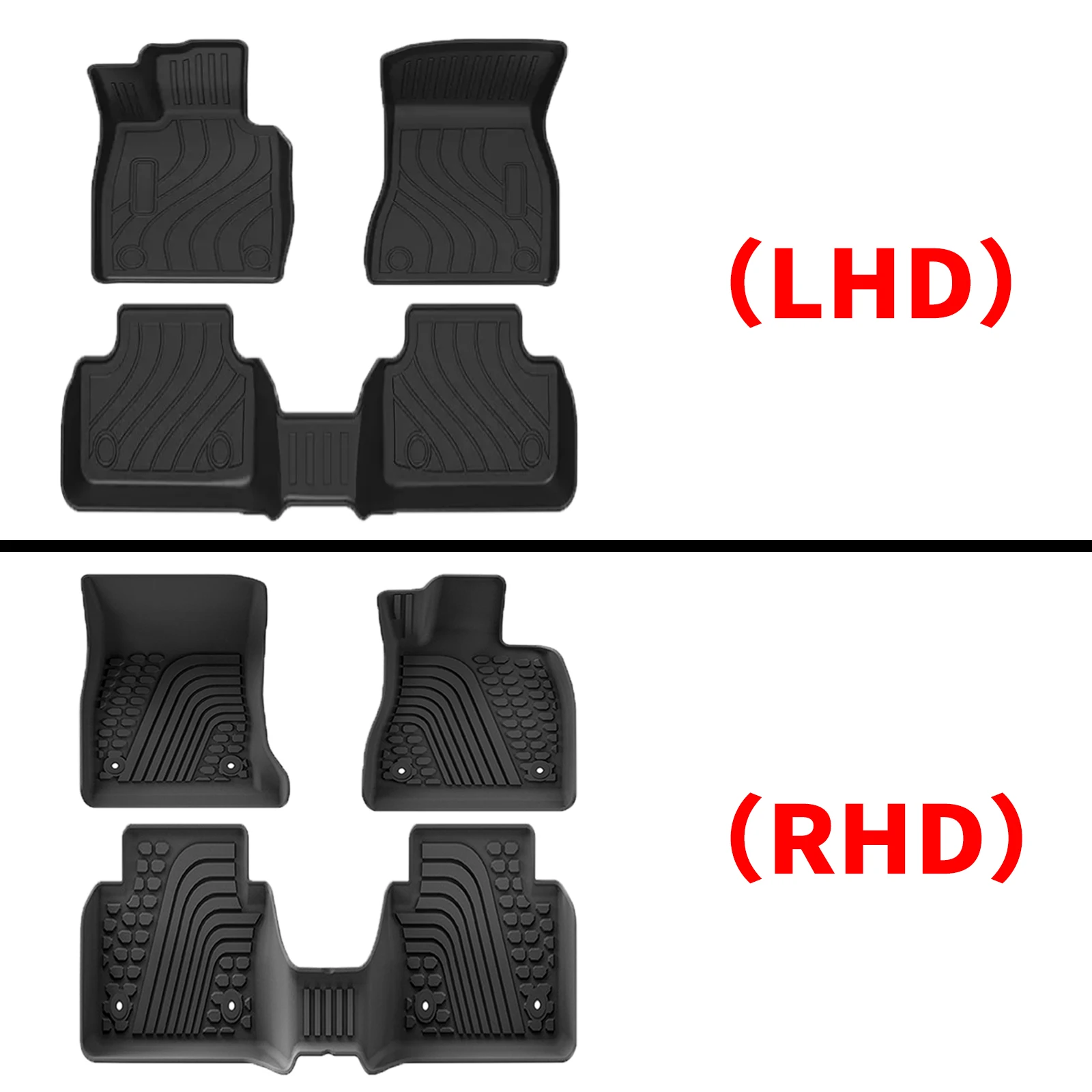 for BMW 5 Series I5 2024 2025-2027 G60 G68 Waterproof TPE Car Mats 3D Laser Scanning Perfect Fit Odorless Accessories Easy Clean