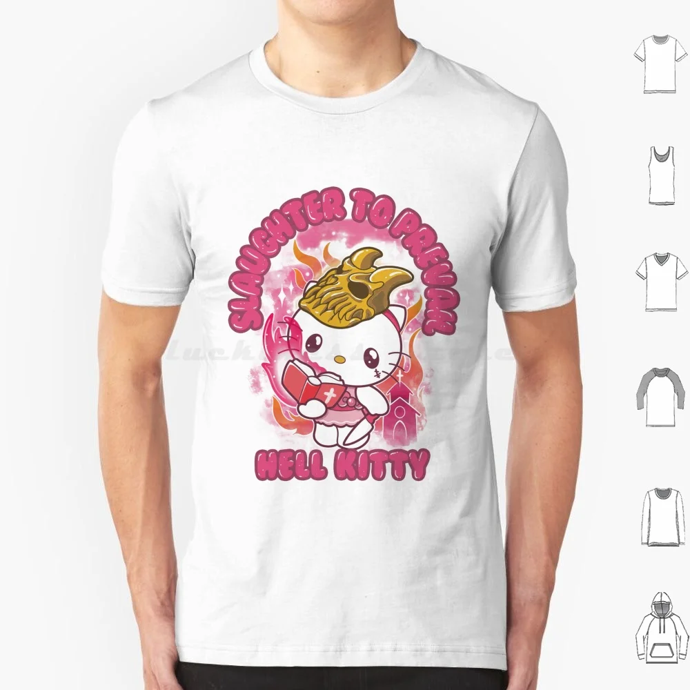 

Футболка Hell Kitty-Hellkitty большого размера, 100% хлопок, музыка убой до смерти, Хардкор, преимущество альбома, тур, Гиг