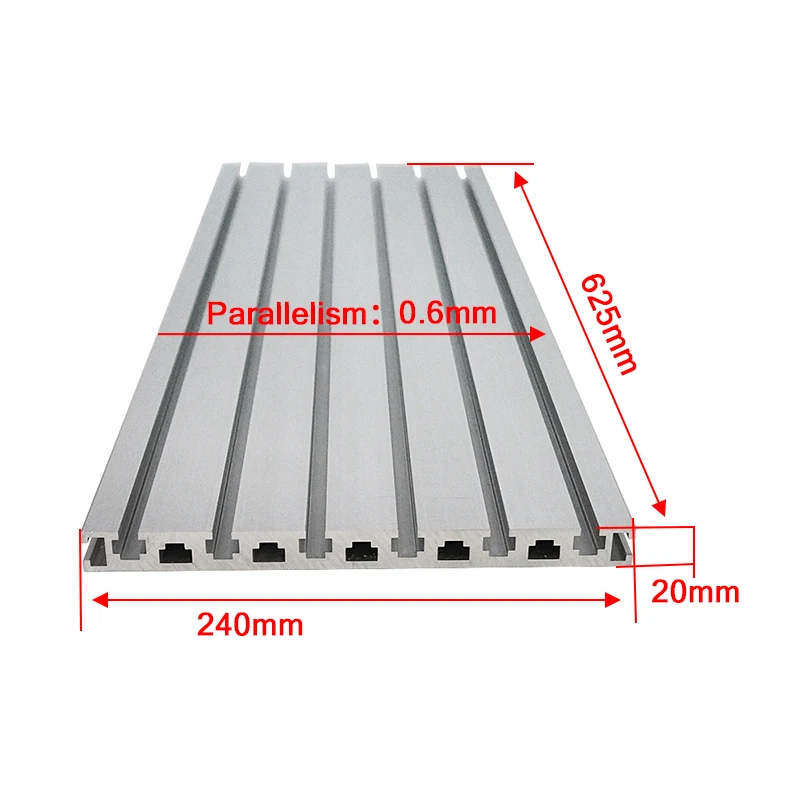 20240 Aluminum Profile 310 624 930 1260 1420mm T Slot Aluminum Alloy Extrusion Frame CNC 3D Printer Part