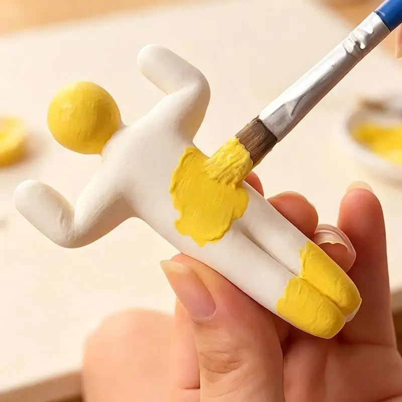 Blank DIY Paintable Human Figurines Set,3D Print Blank Model Multiple Poses Hide Seek Desktop Decor For Art Craft Painting Gift
