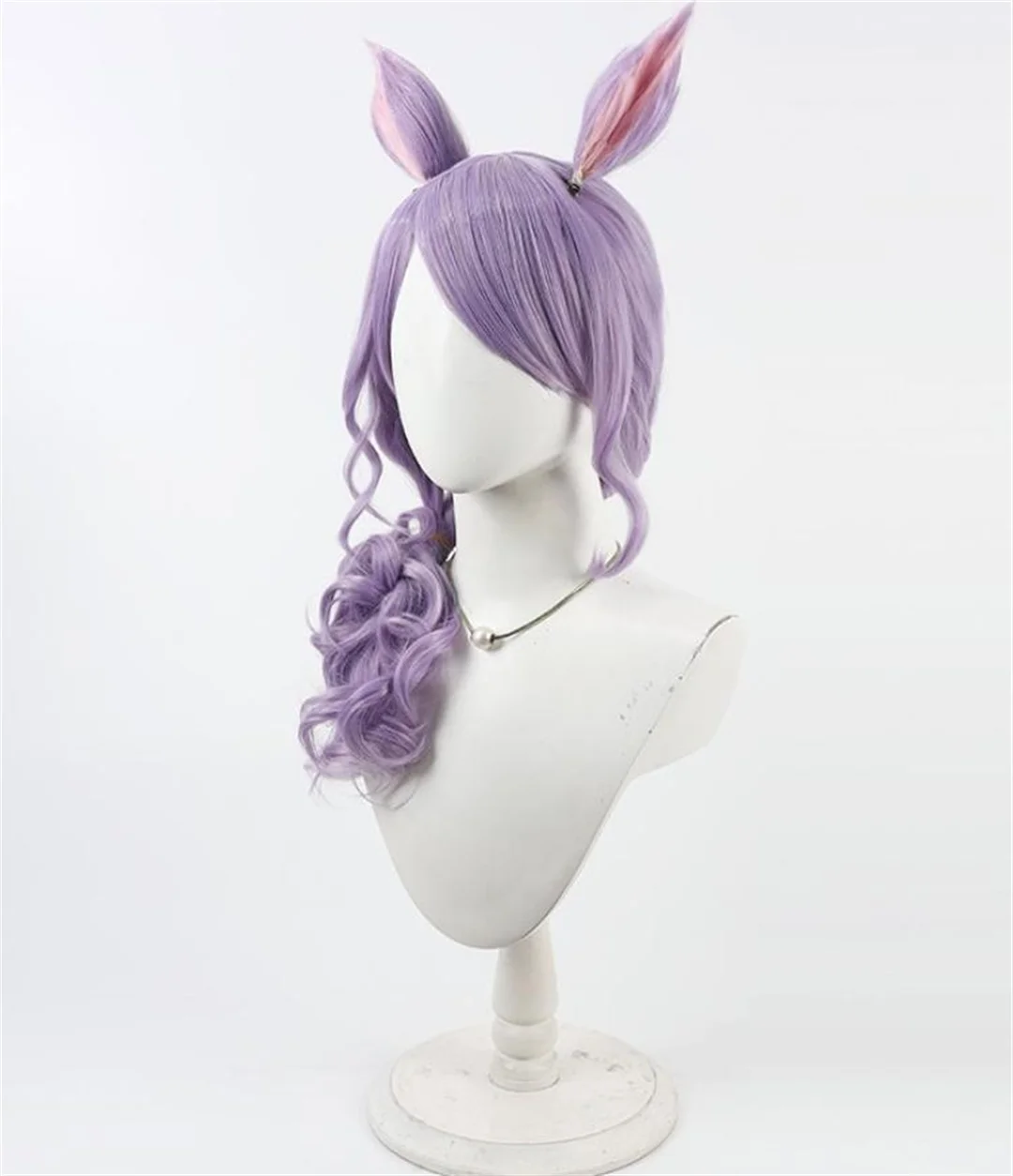Cosplay Uma Musume Pretty Derby Mejiro McQueen Wig Anime and Game Party Wig, Ears, Tail, Purple Curly Wig