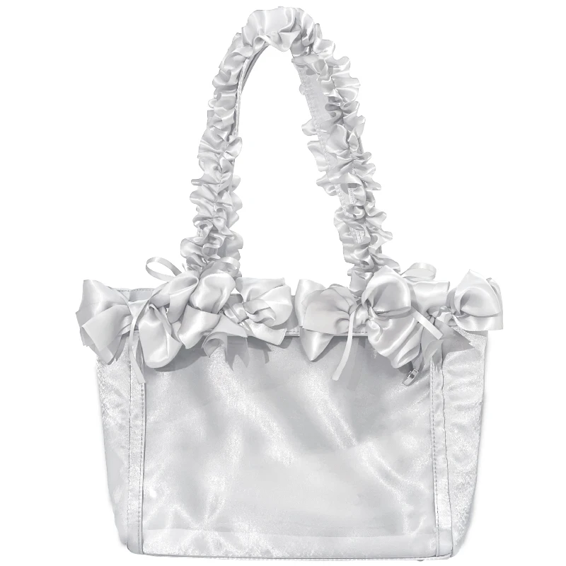 Lolita Original Sweet Rose Flower Sequence Messenger Bag Sweet Flower Ribbon Pain Bag Two-dimensional Large-capacity Backpack