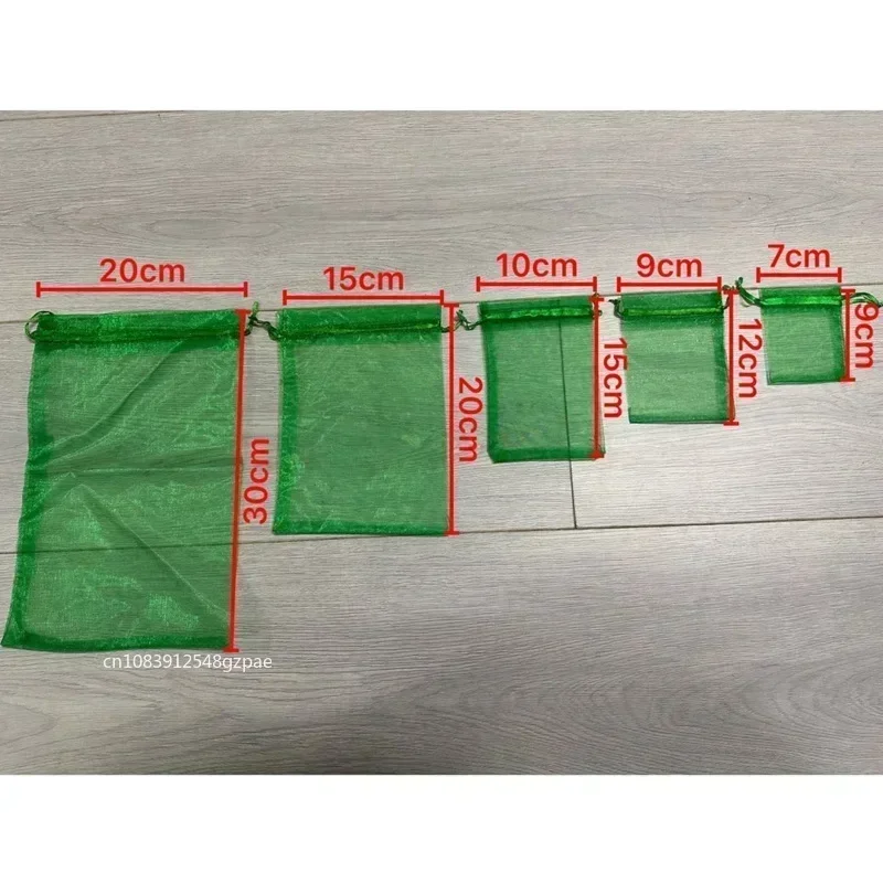 50 pezzi di protezione della frutta sacchetti di rete uva fragola pianta verdura vivaio sacchetto di controllo dei parassiti anti-uccelli borse a rete attrezzi da giardino