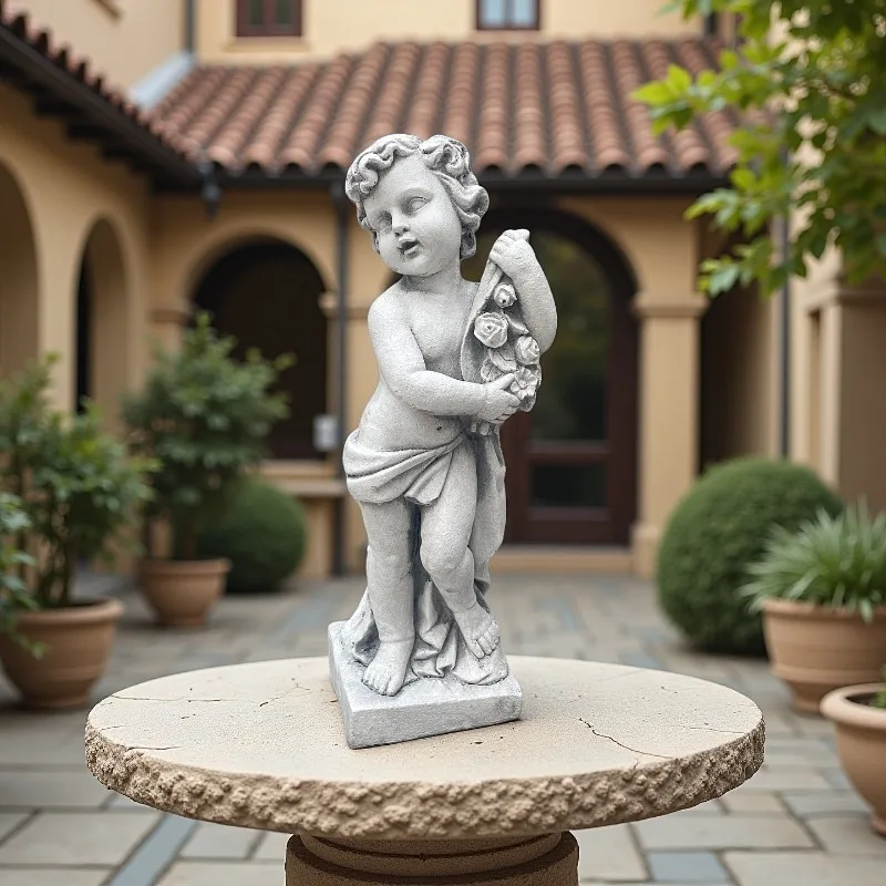 Large Home Garden Outdoor Courtyard Angel Girl Ornament Sculpture Model Villa Hotel Decoration
