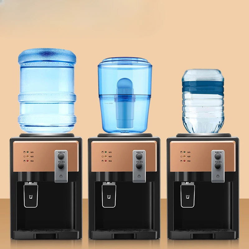 

Hot Warm Water Cooler Heater Home Office Hostel Coffee Tea Bar l Electric Water Dispenser Desktop Drinking Fountain Cold &