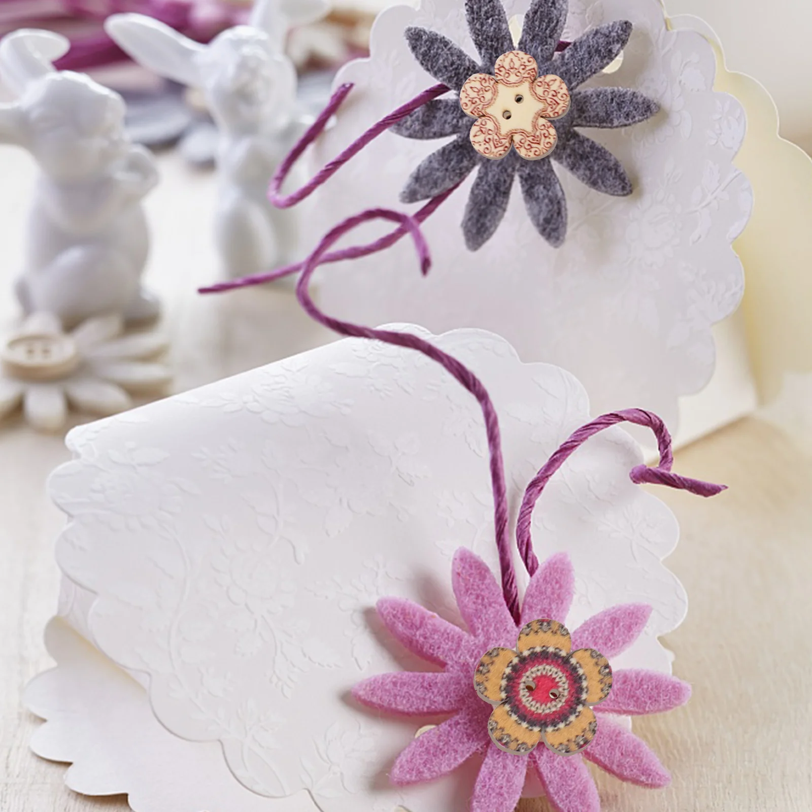 Creatieve jasknoppen Vintage Decor Bloem Kinderdoek Kleding DIY Kleurrijke gekleurde tekening