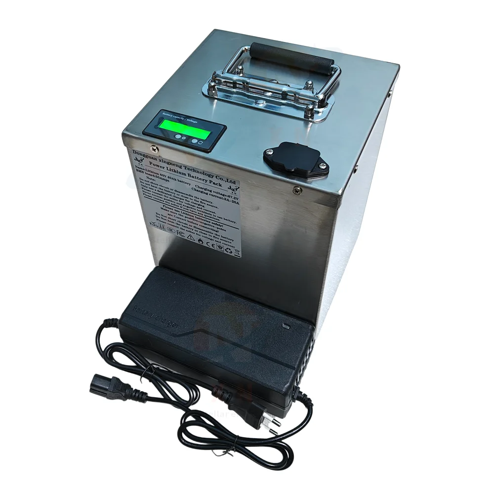 Batería recargable de iones de litio de 60V 40Ah 32Ah 60V 60Ah 75Ah para vehículo de monopatín