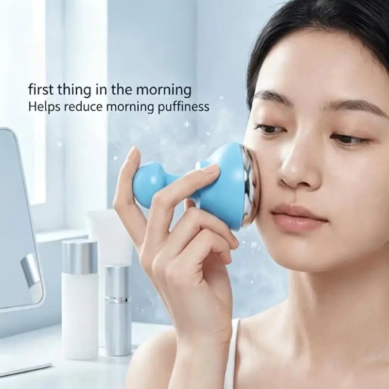 Stainless Steel Ice Hammer Face Coold Massager 304 Stainless Steel Cold Beauty Shrink Ice Massage Instrument Face Eye Skincare