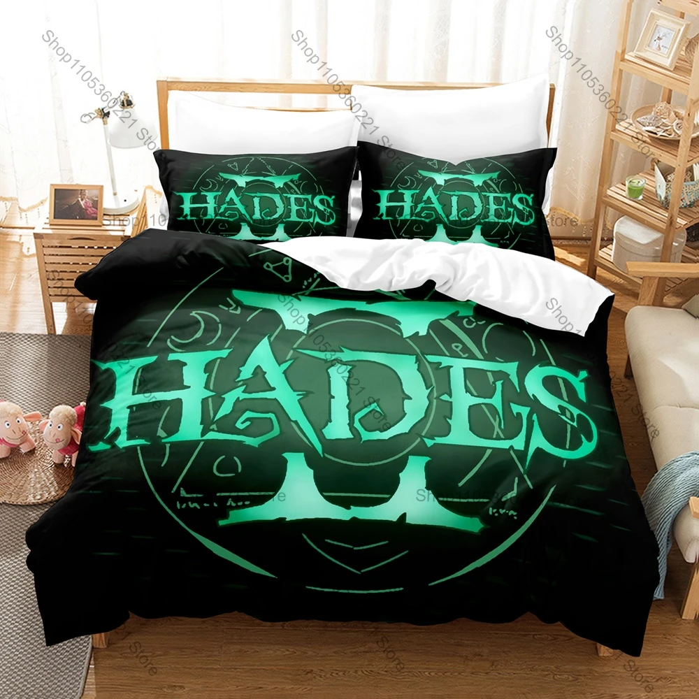All Season Hades 2 3PCS Bedding Set Kawaii Pattern Duvet Cover Pillowcase Home Textile Bedroom Decor