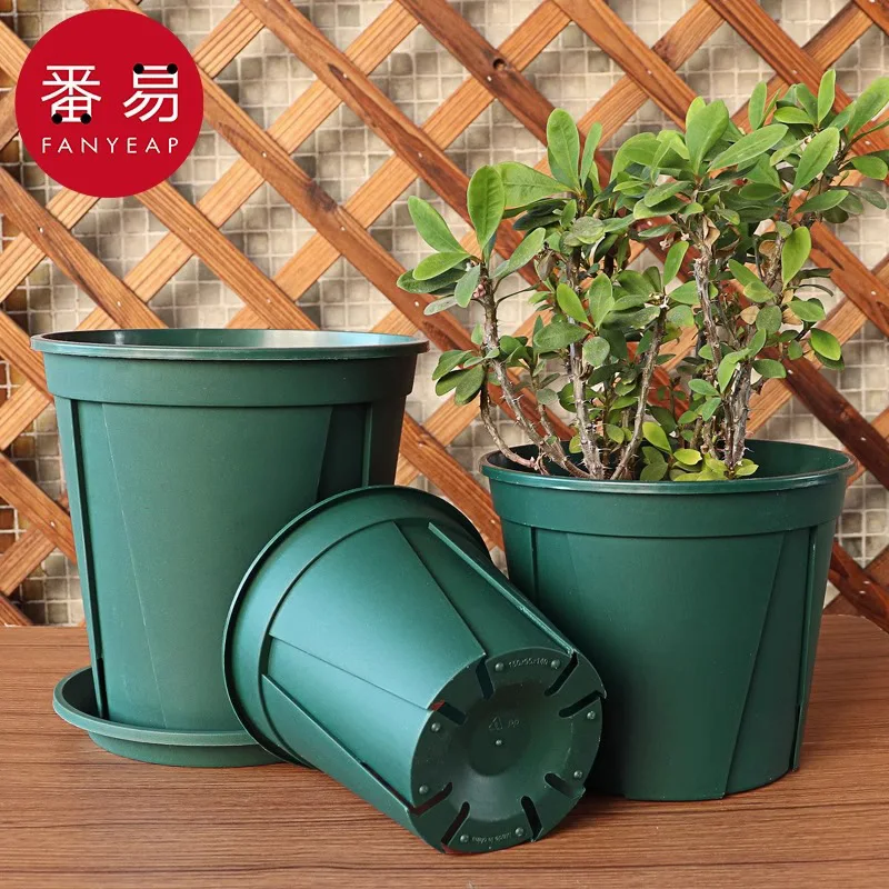 Flower pot/root control/Aoyama A1-horticultural plastic thickened large simple breathable flower green planting