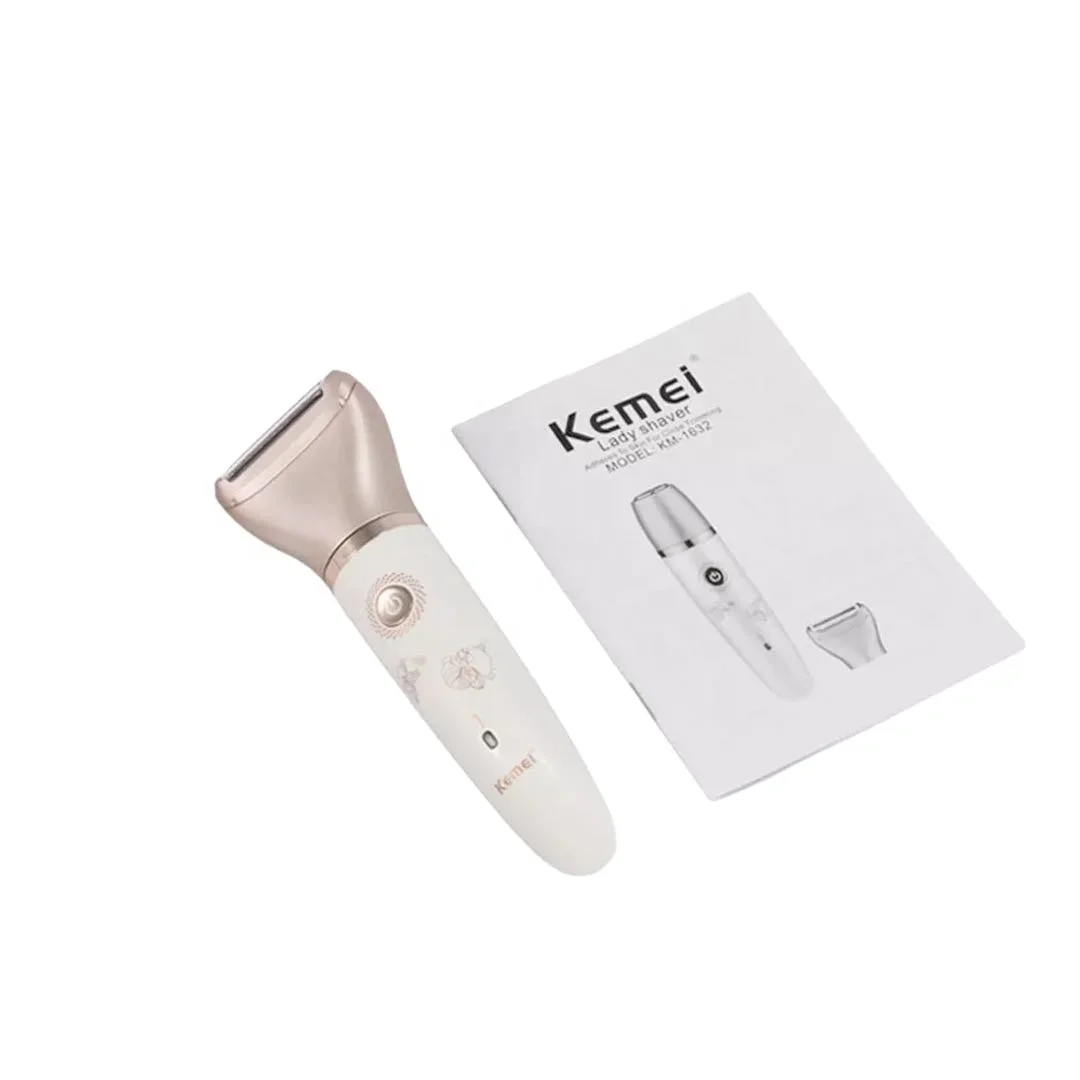 Kemei KM-1632-女性のための防水かみそり,2-in-1,女性のためのヘアカット