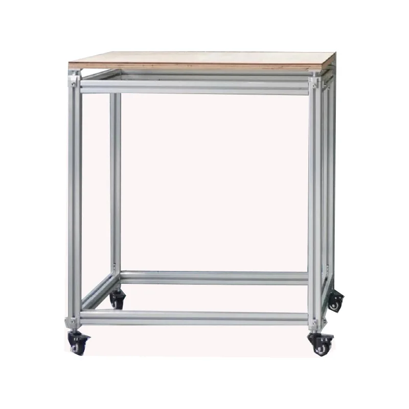Aluminum profile flowing water platform Nakajima table, clothing store photography props photo table in the middle