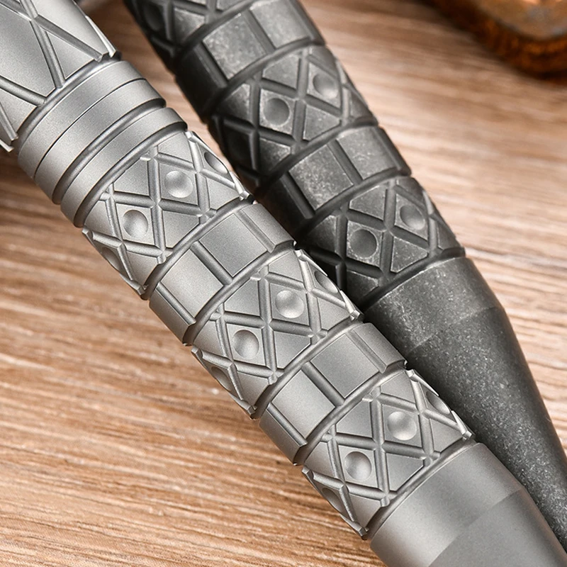 سبائك التيتانيوم TC4 قلم تخطيطي التخييم في الهواء الطلق التنغستن الصلب رئيس كسر نافذة أداة الطوارئ ، Edc الترباس نوع قلم توقيع #6