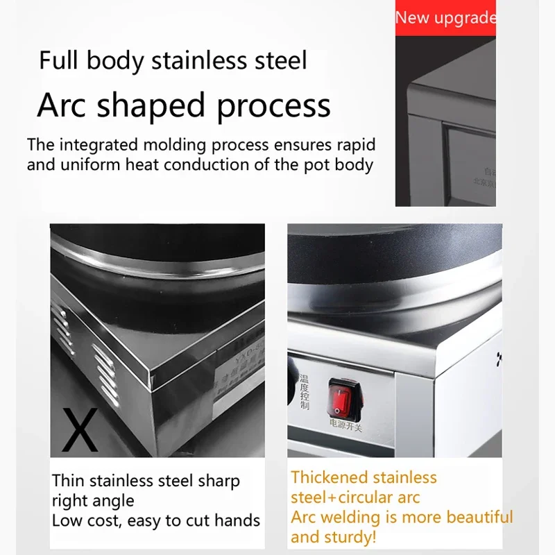 Commercial Electric Automatic Desktop Fried Dumpling Making Machine Bun And Dumpling Fryer Machine Gyoza Grilling Pan