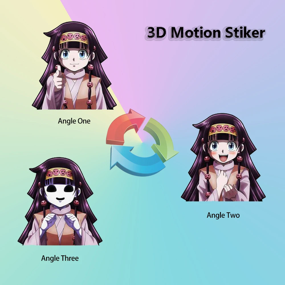 Alluka Zoldyck Hunter X Hunter Anime 3D Motion Stickers Waterproof Decals for Cars,Suitcase,Motorcycles,Laptop,Refrigerator,Etc.