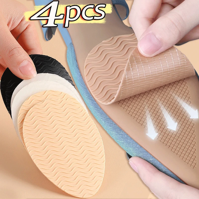 Rubber Forefoot Pads Men Women Shoes Soles Protector Anti-slip Repair Outsoles Self-adhesive Sticker High Heel Care Bottom Patch