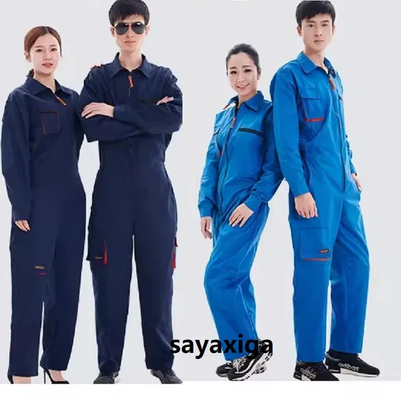 

Work Clothing Cargo Overalls Bib Pants Zipper Pockets Rompers Jumpsuit Fashion Labor Workshop Coveralls Plus Size Uniforms S-4xl