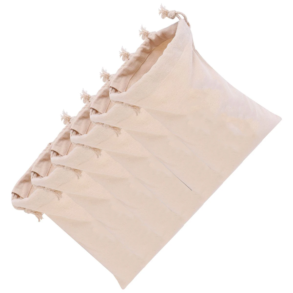 

6Pcs Cotton Fabric Drawstring Bags Adorable C y Containers Gift Pouches Party Supplies Storage Solutions Halloween Decor