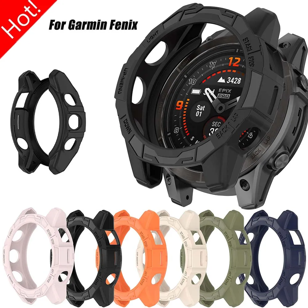 NEUE Schutzhülle Hohl schutzhülle Für Garmin Fenix 7 7S 7X Stoßstange Silikon Abdeckung Für Garmin Epix Pro 42 47 51mm Abdeckung