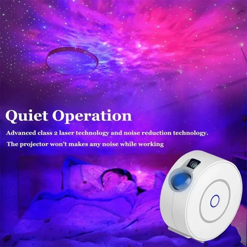 Smart WIFI Starry Sky Projection Light APP Control USB Plug in Starry Sky Atmosphere Light Decoration Bedroom Children\'s Gift