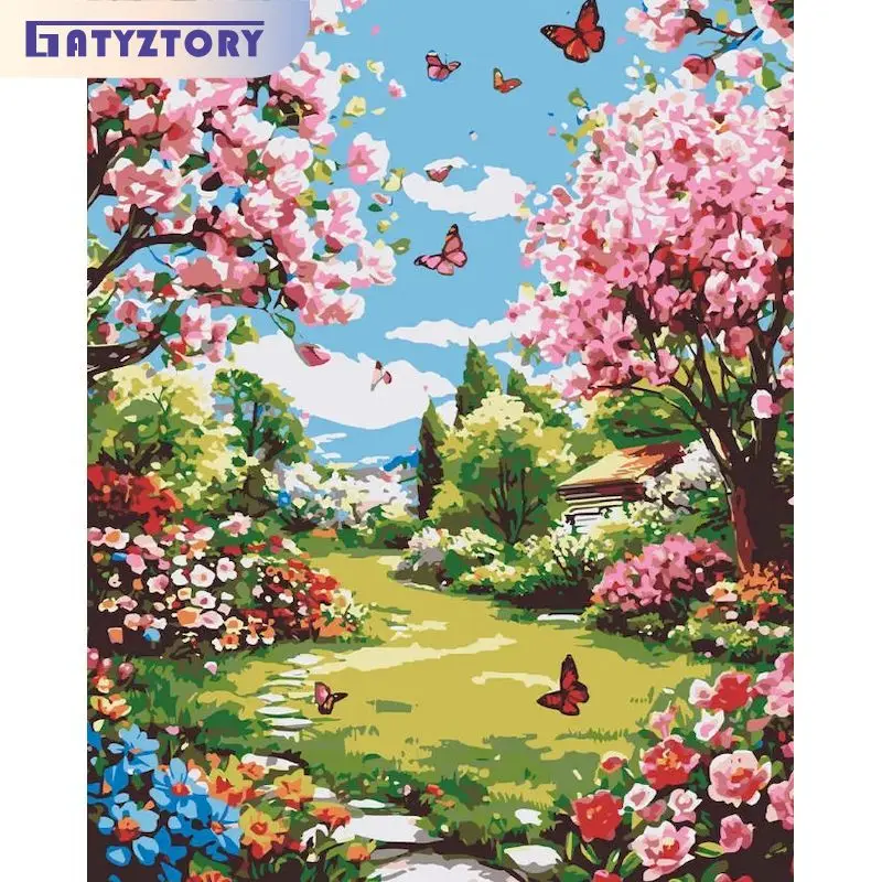 

Painting By Numbers For Adults Pictures By Numbers Garden Paint for Painting Handicraft Art DIY Color by Number for Beginner