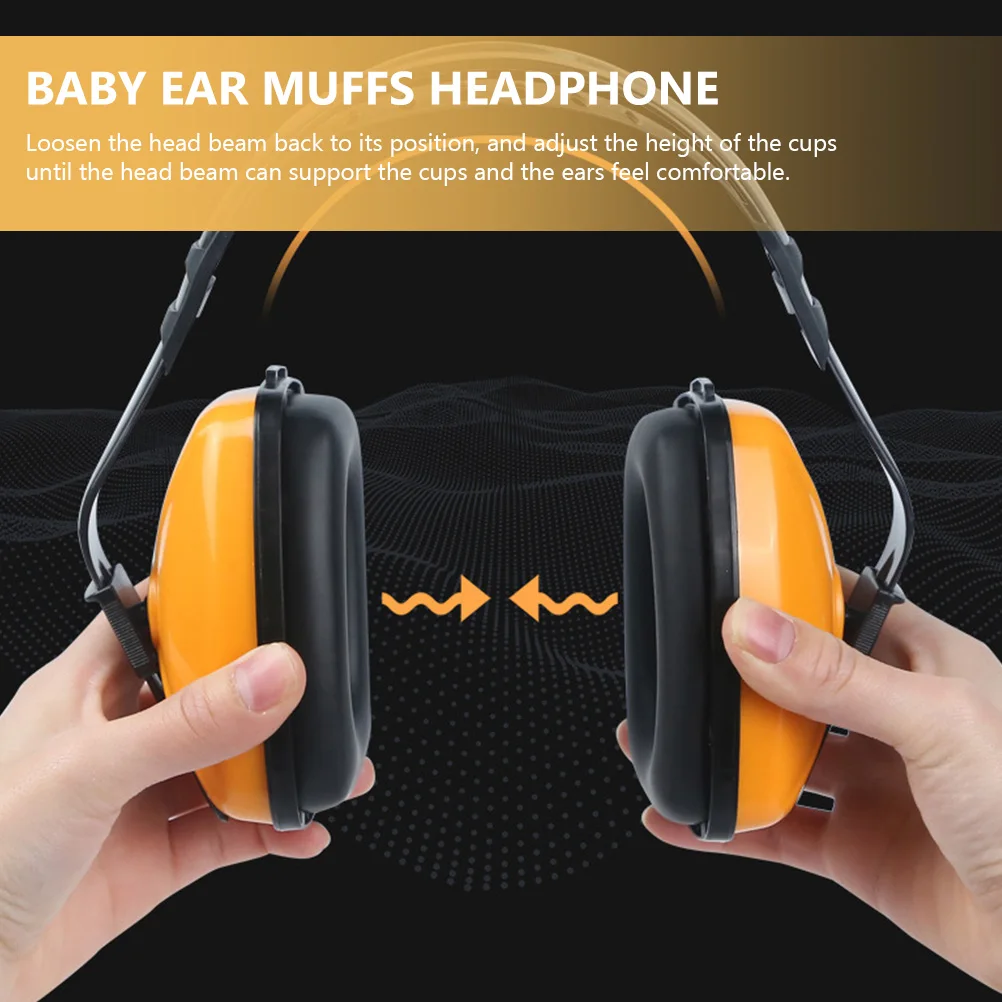 

Noise Cancelling Ear Muffs for Baby Kids Infants Safety Foldable Sound Blocking Headphones Comfortable Travel Use