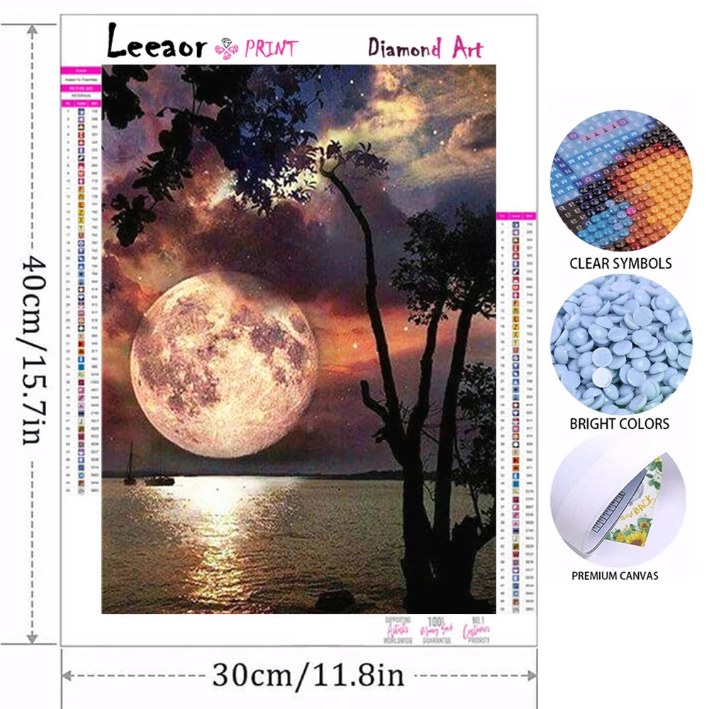 Landscape 5d Diamond Art Painting Kit Beach Sunset Cross Stitch Hobby Crafts Diy Diamond Painting Puzzle Mosaic Home Decoration