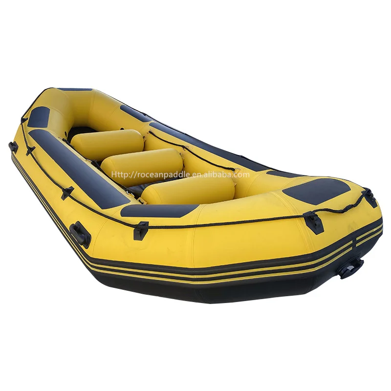 

Wholesale 6 7 8 9 Person Self Bailing Raft Inflatable Water Rafting Boat With Helmet