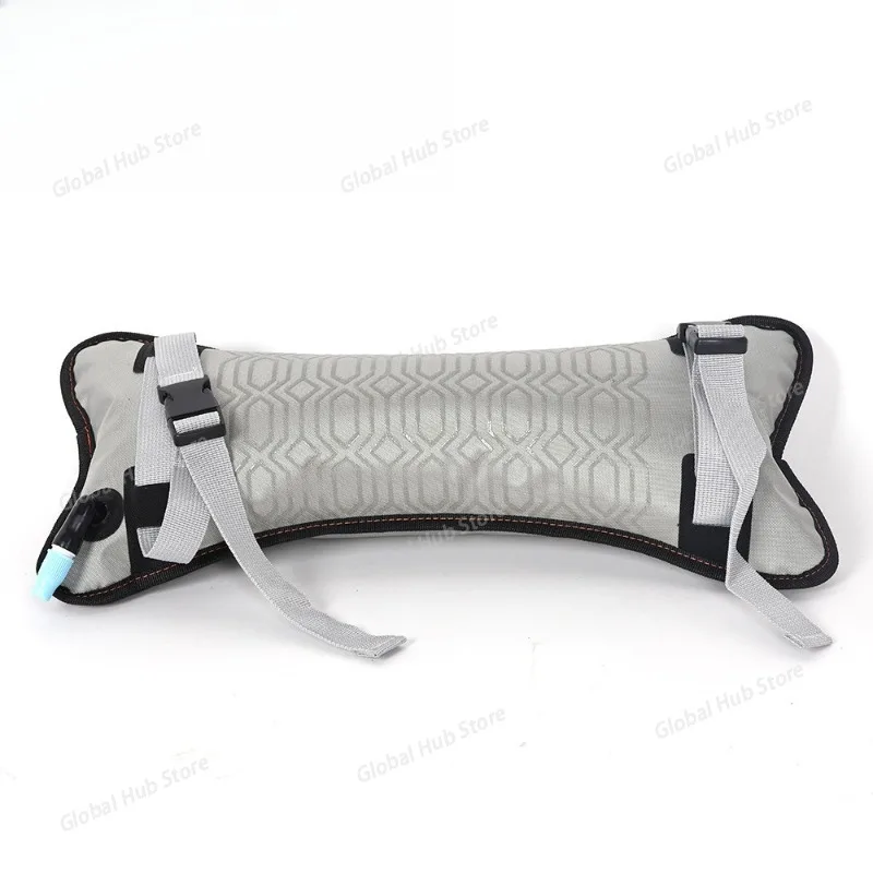 

Kayak Inflatable Seat Cushion Waist Support Adjustable Seat Lift Paddle Bag