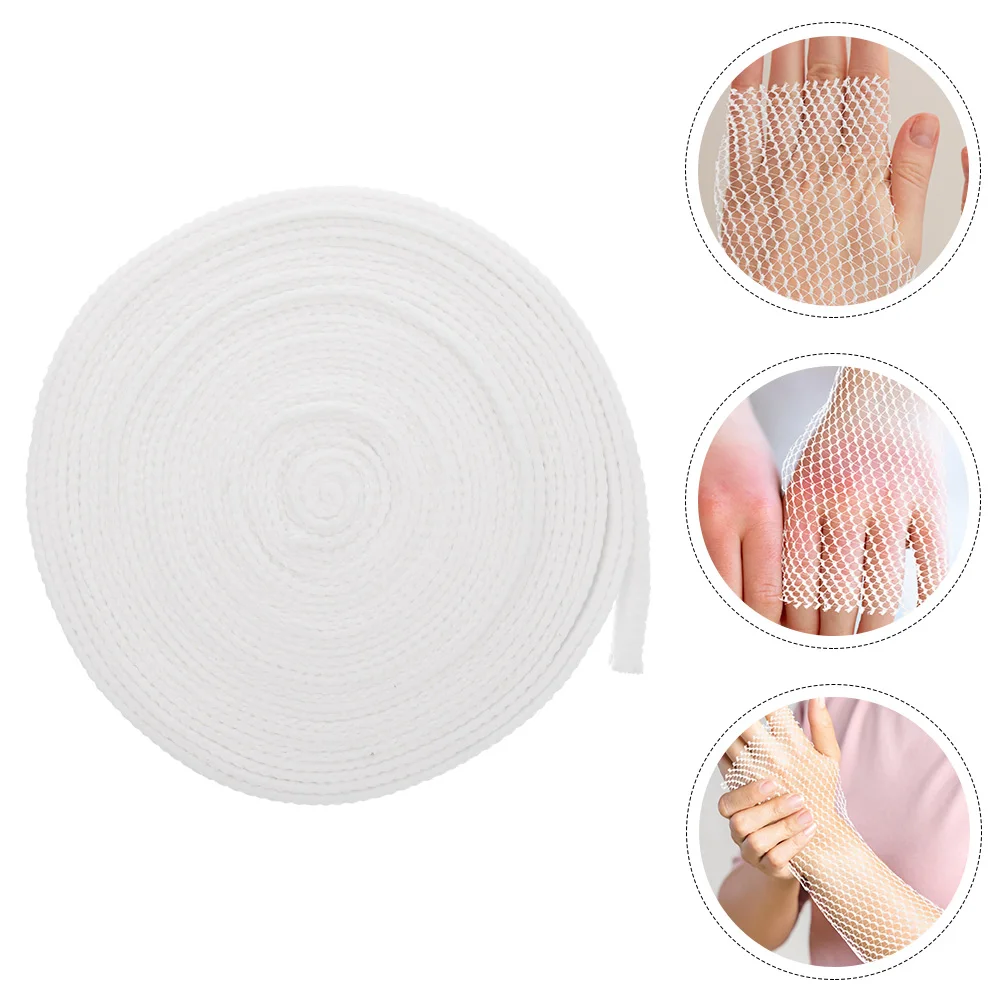 

1 Roll Elastic Bandages Sports Tape First Aid Wound Wrapping Cotton Stretchy Support Protection Fixing Mesh Athletic Sprain