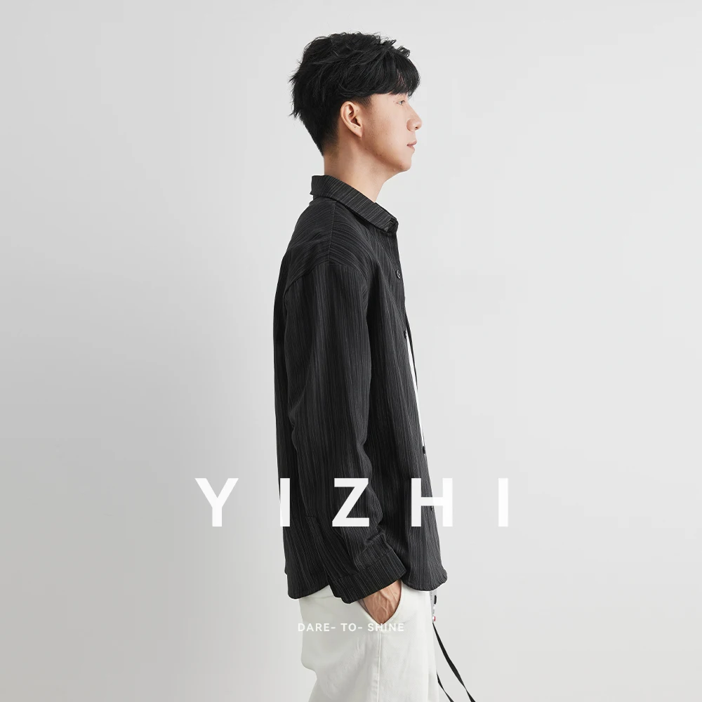 Camisa informal holgada de manga larga para hombre, ropa de abrigo de moda versátil de estilo callejero de Hong Kong Wind INS, otoño