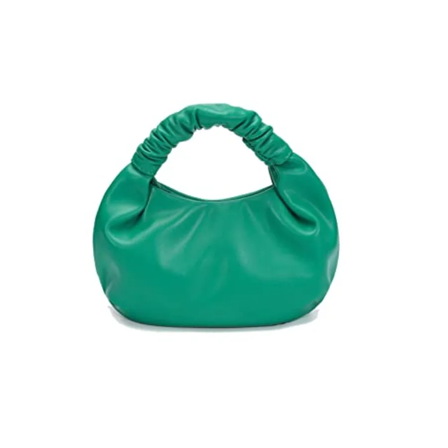 

Mini Hobo Tote Bags for Women Soft Leather Clutch Purses for Women Cloud-Shaped Top Handle Bags